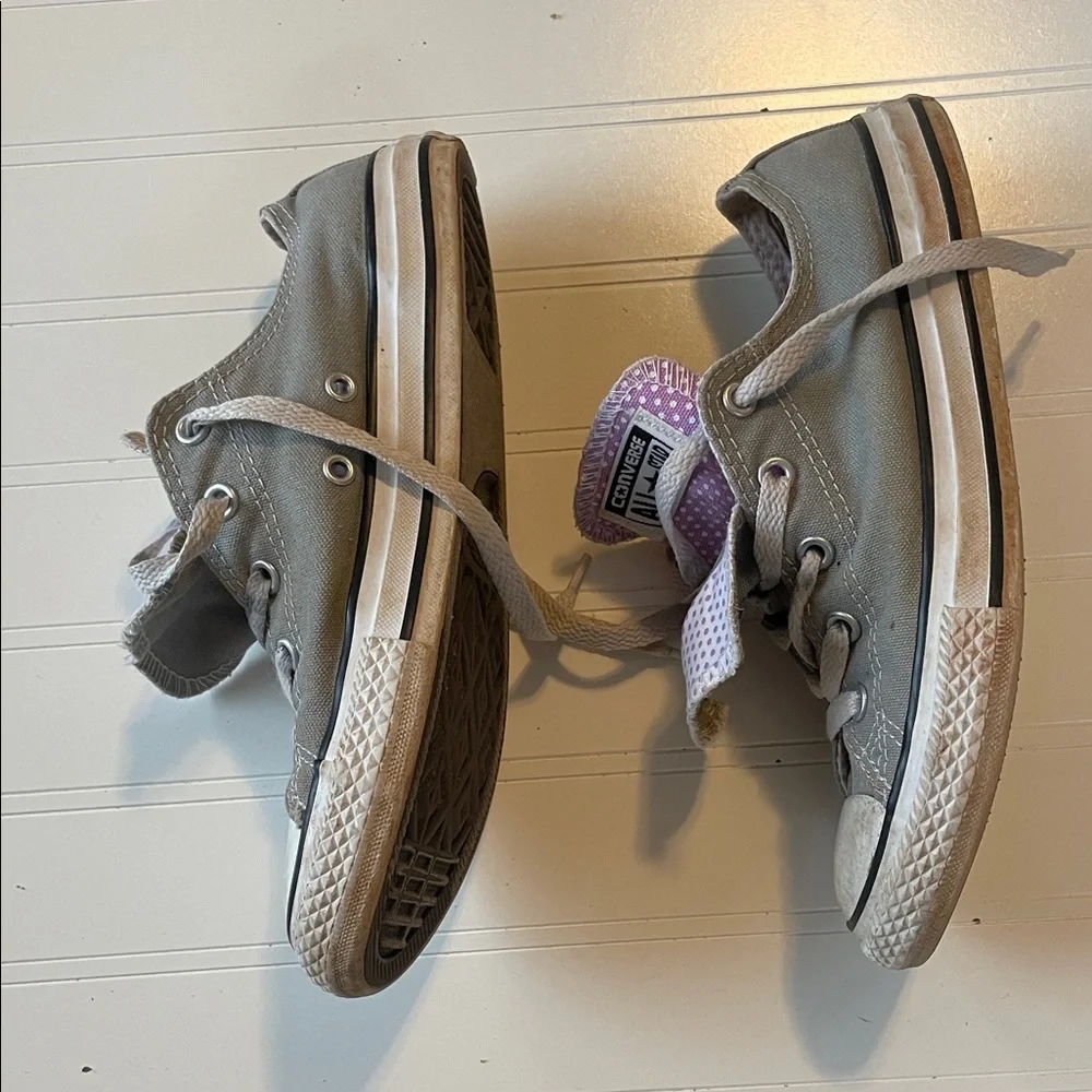 Converse Kids Sneakers in Gray and Purple